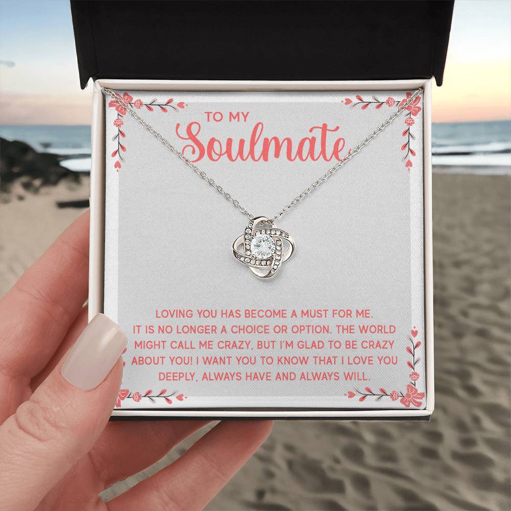 To My Soulmate | Love Knot Necklace