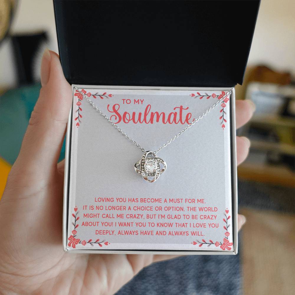 To My Soulmate | Love Knot Necklace