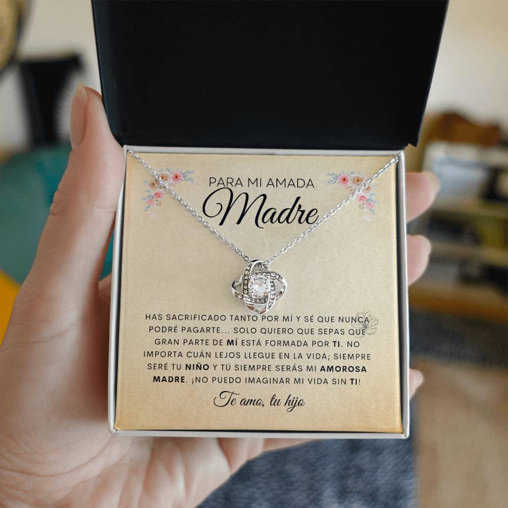 Para Mi Amada Madre | De Tu Hijo | Cadena Love Knot