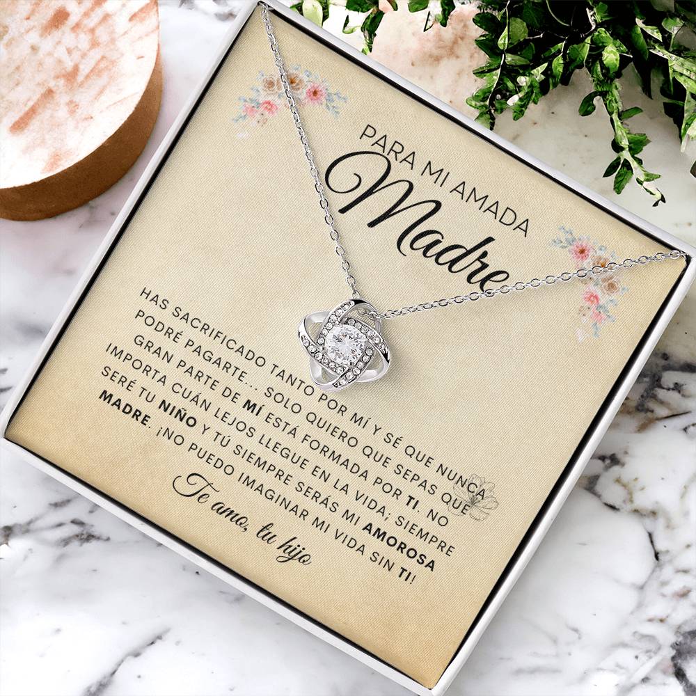 Para Mi Amada Madre | De Tu Hijo | Cadena Love Knot