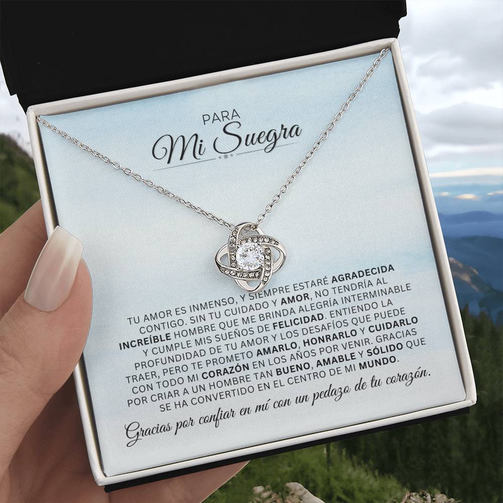 Para Mi Suegra | AGRADECIDA | Cadena Love Knot