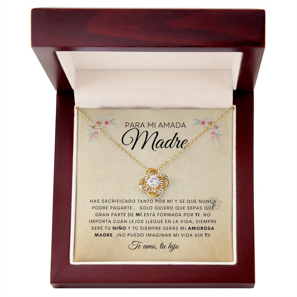 Para Mi Amada Madre | De Tu Hijo | Cadena Love Knot
