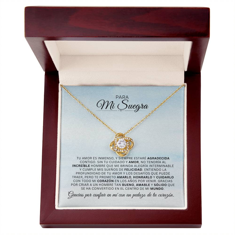 Para Mi Suegra | AGRADECIDA | Cadena Love Knot