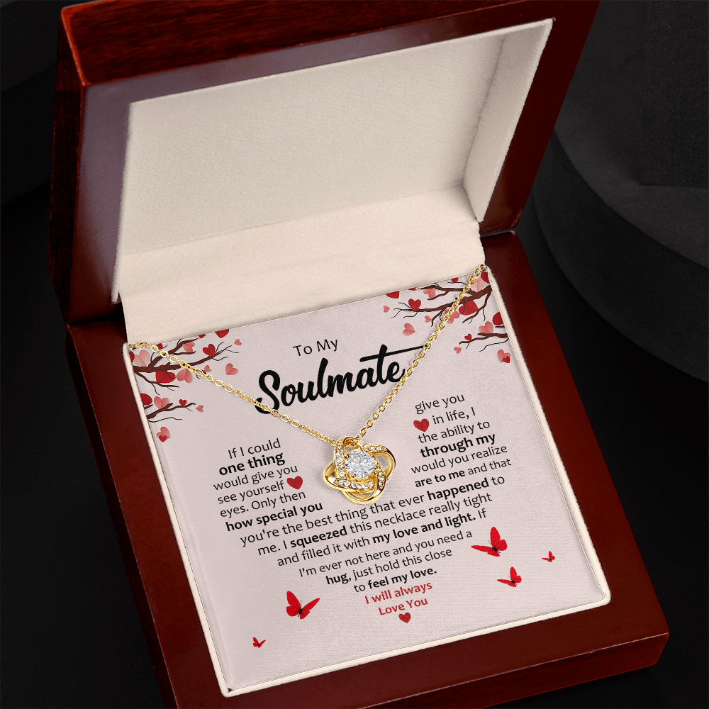 To My Soulmate | Love Knot Necklace