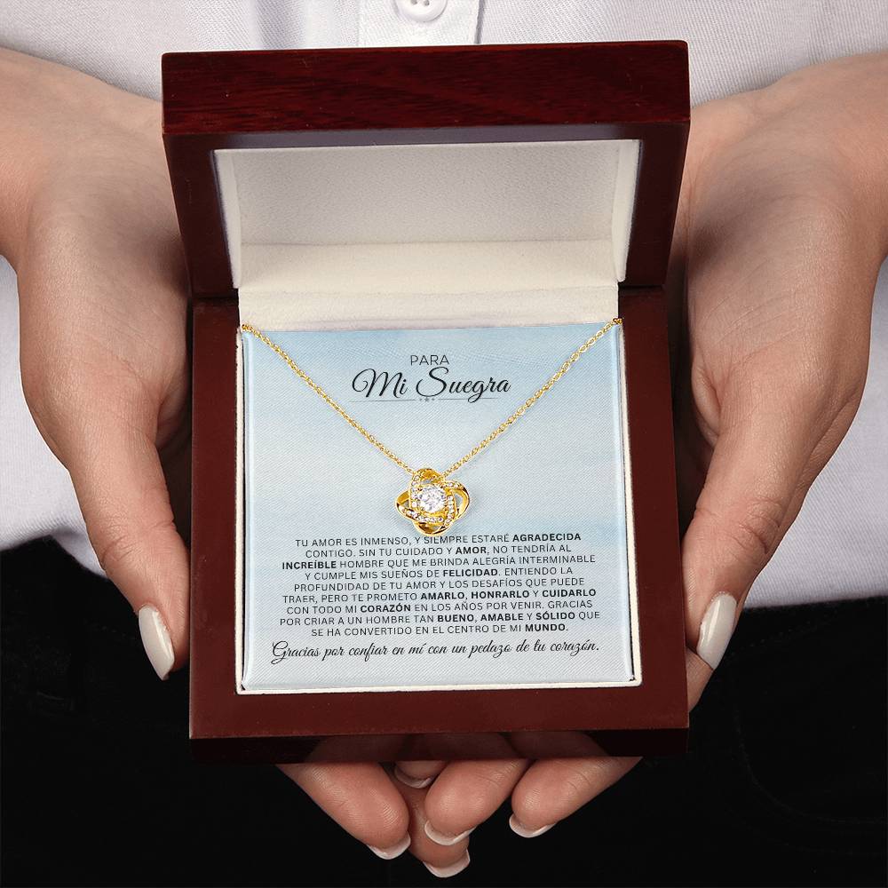 Para Mi Suegra | AGRADECIDA | Cadena Love Knot