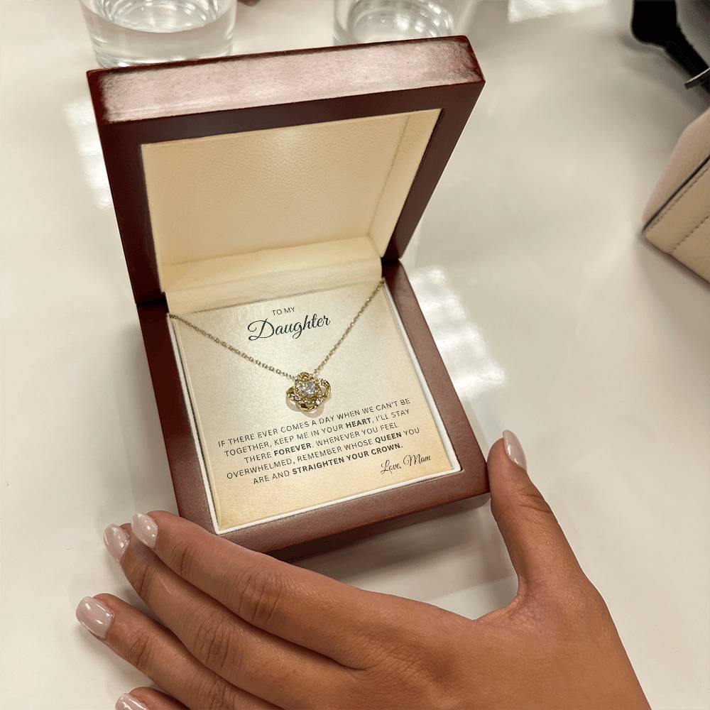 To My Daughter |  Love Knot Necklace | In your Heart | From Mom