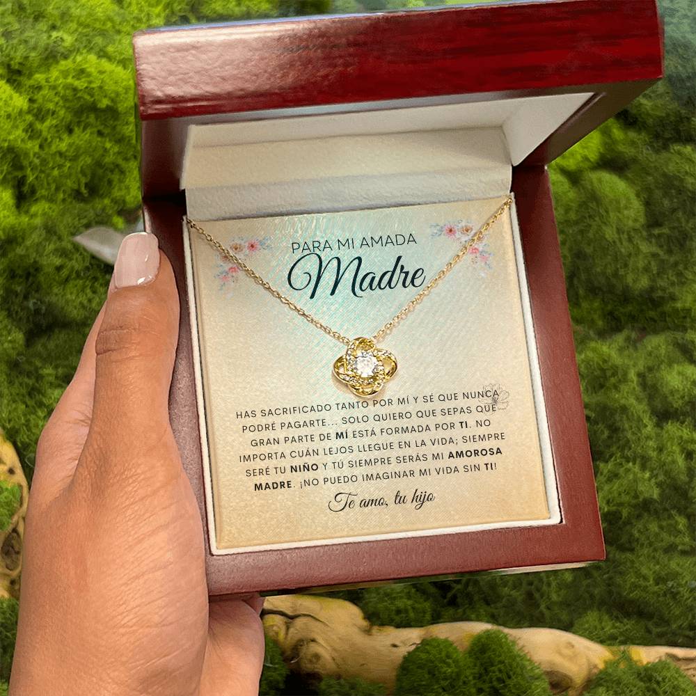 Para Mi Amada Madre | De Tu Hijo | Cadena Love Knot