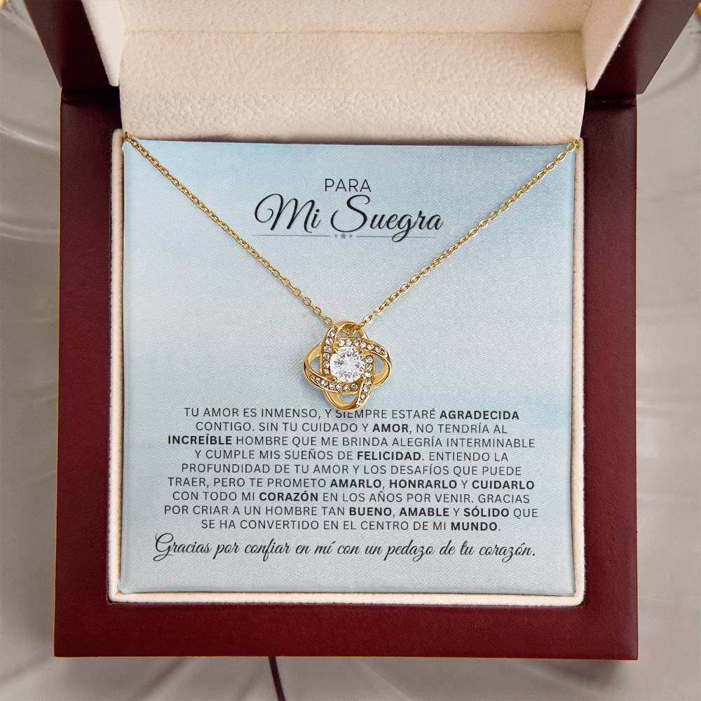 Para Mi Suegra | AGRADECIDA | Cadena Love Knot