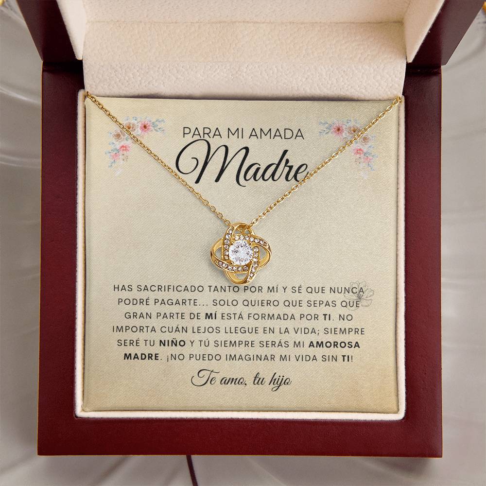 Para Mi Amada Madre | De Tu Hijo | Cadena Love Knot