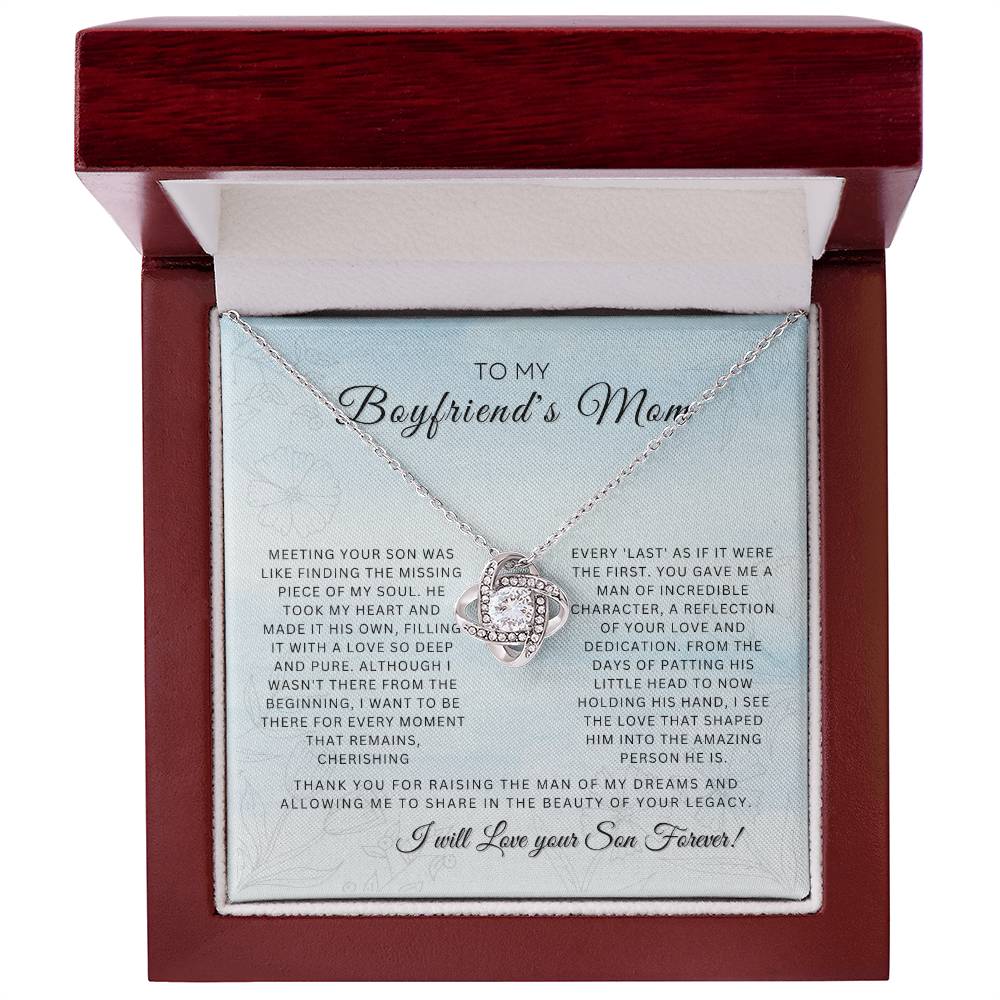To My Boyfriend's Mom |  Love Knot Necklace