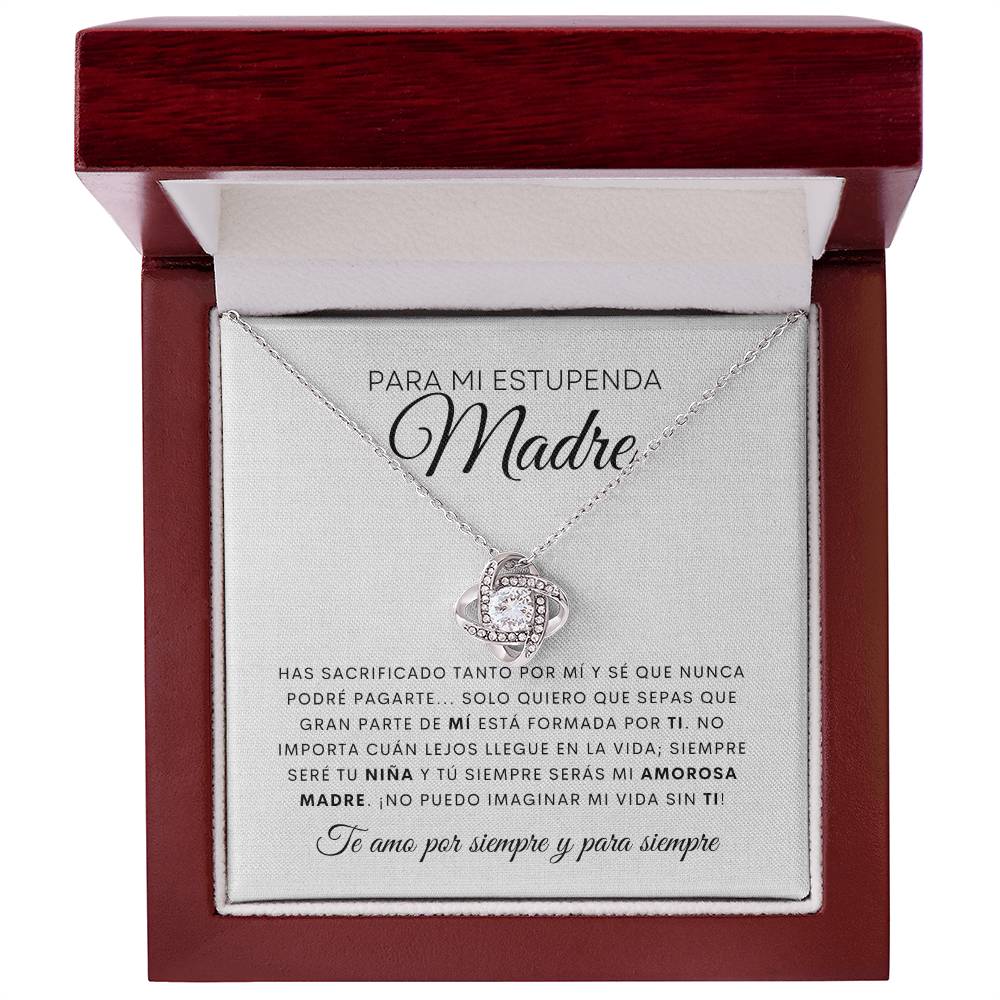 Para mi Estupenda Madre | De Tu Hijo | Cadena Love Knot
