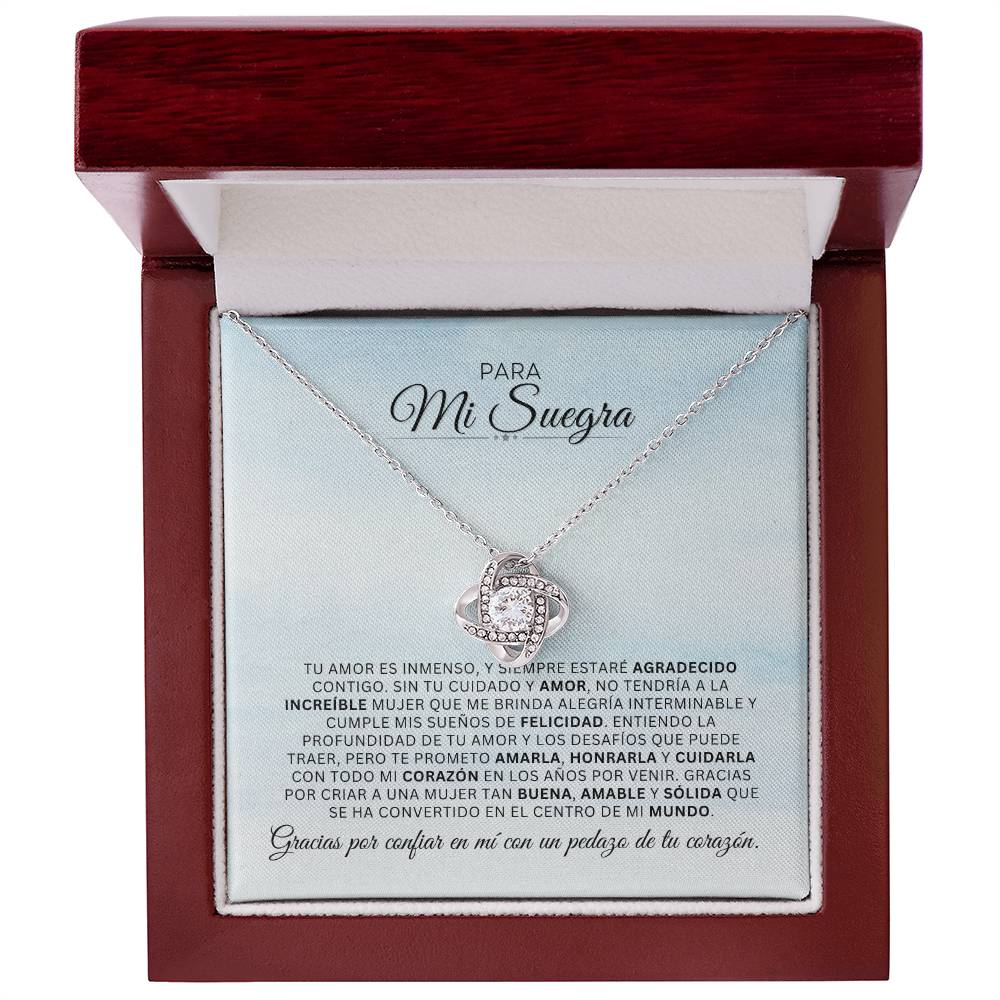 Para mi Suegra | AGRADECIDO | Cadena Love Knot