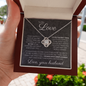 To My Love – Love Knot Necklace