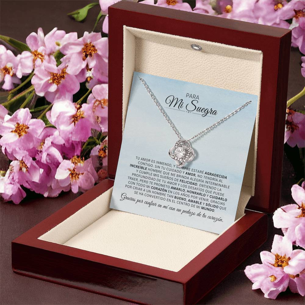 Para Mi Suegra | AGRADECIDA | Cadena Love Knot