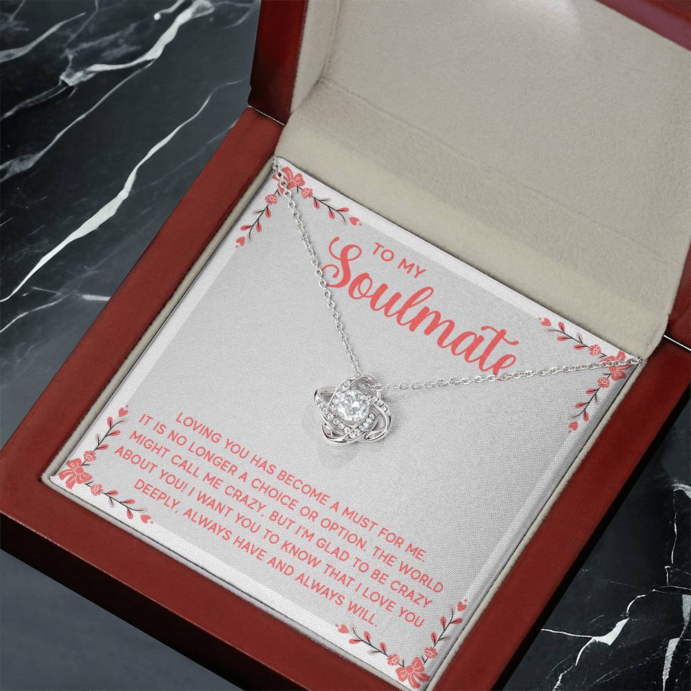To My Soulmate | Love Knot Necklace