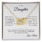 To My Daughter | Interlocking Hearts | From Mom