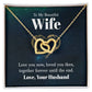 To My Beautiful Wife | Double Heart Necklace