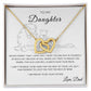 To My Daughter | Interlocking Hearts | From Dad (Lion)