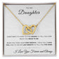 To My Daughter | Double Heart Necklace