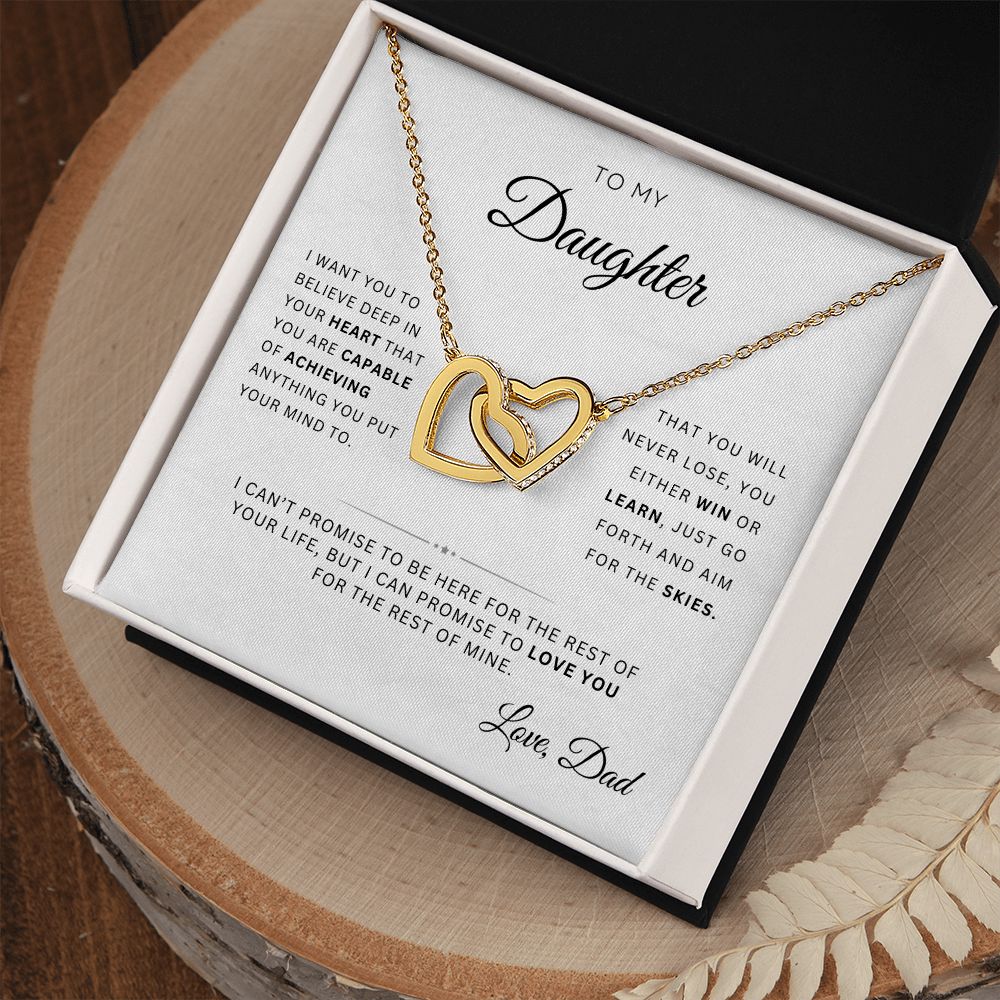To My Daughter | Interlocking Hearts | From Dad