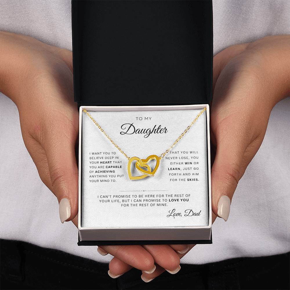 To My Daughter | Interlocking Hearts | From Dad
