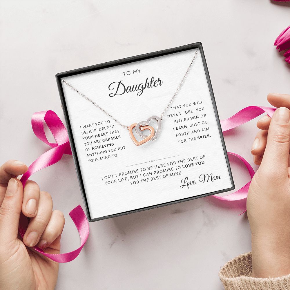 To My Daughter | Interlocking Hearts | From Mom