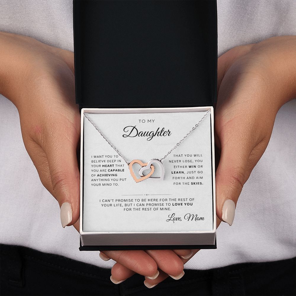 To My Daughter | Interlocking Hearts | From Mom