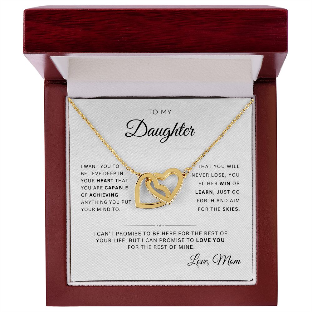 To My Daughter | Interlocking Hearts | From Mom