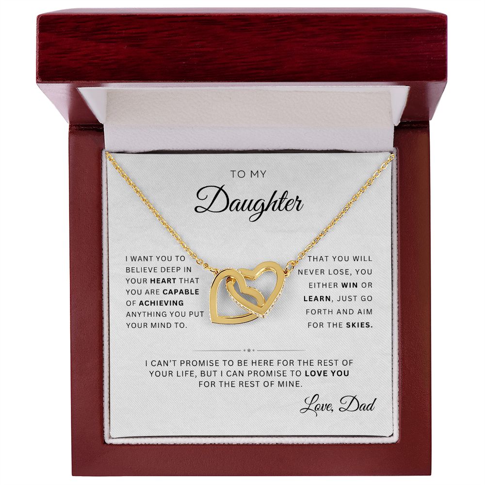 To My Daughter | Interlocking Hearts | From Dad