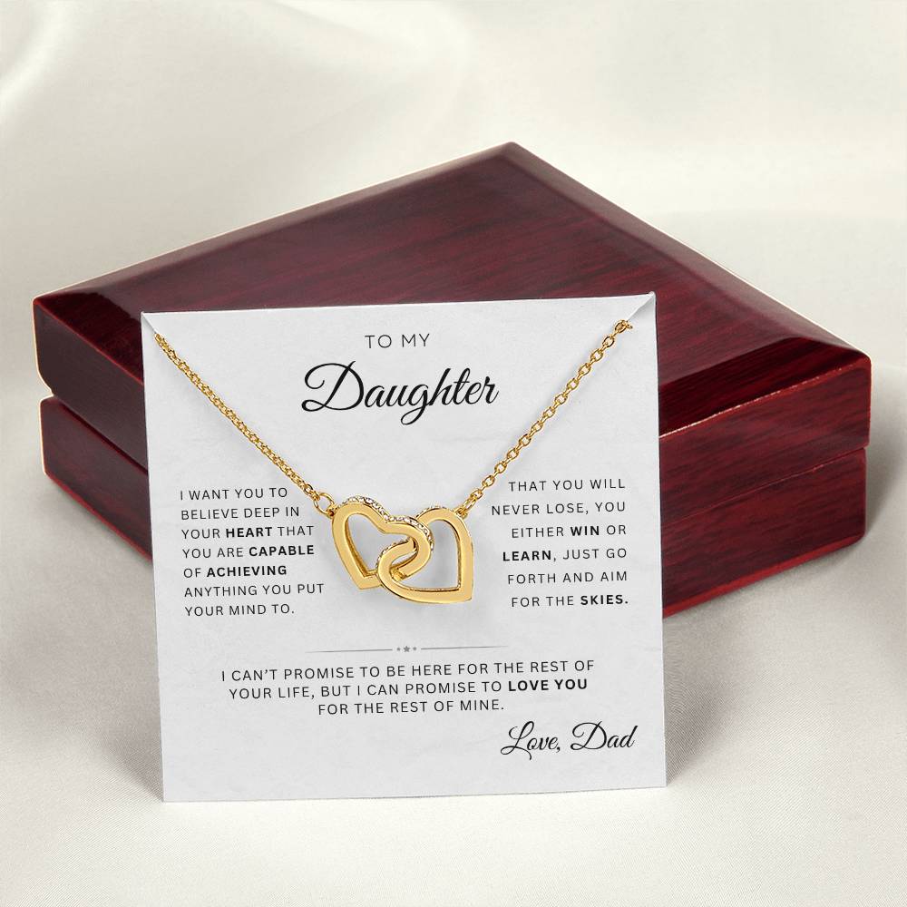 To My Daughter | Interlocking Hearts | From Dad
