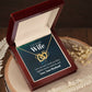 To My Beautiful Wife | Double Heart Necklace