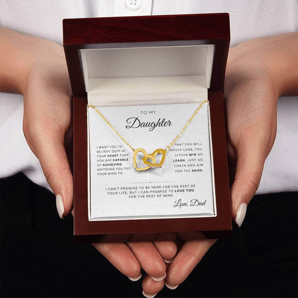 To My Daughter | Interlocking Hearts | From Dad