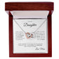 To My Daughter | Interlocking Hearts | From Mom