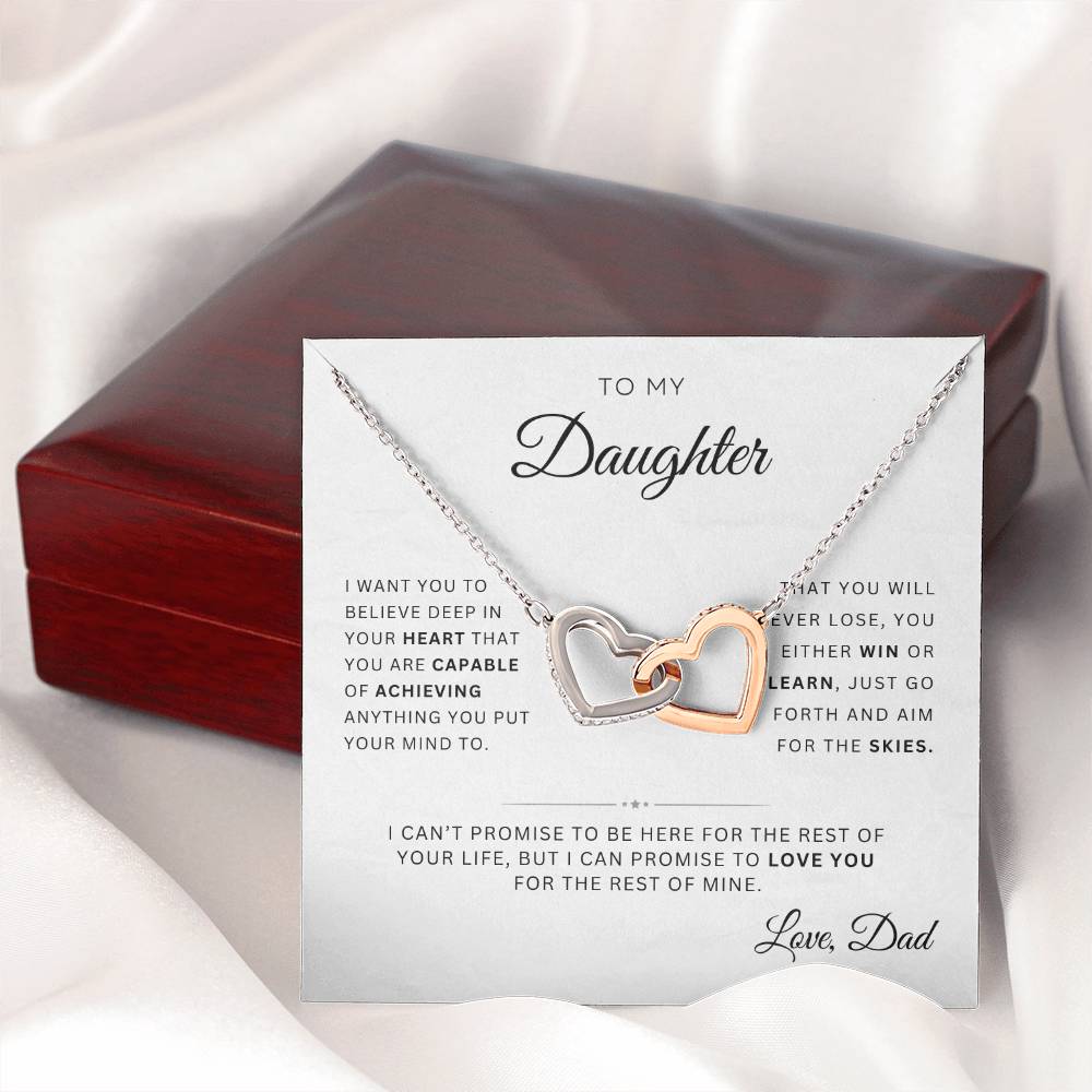 To My Daughter | Interlocking Hearts | From Dad