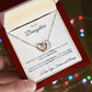To My Daughter | Double Heart Necklace