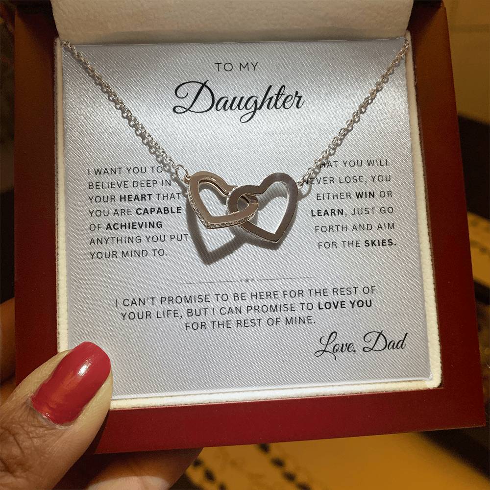 To My Daughter | Interlocking Hearts | From Dad