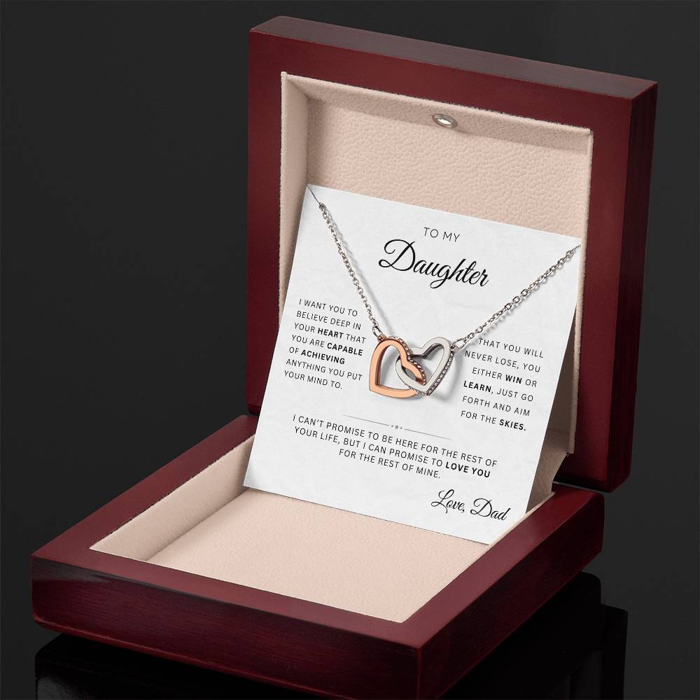 To My Daughter | Interlocking Hearts | From Dad