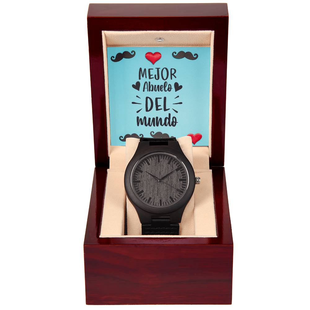 Mejor Abuelo del Mundo | Reloj de Madera