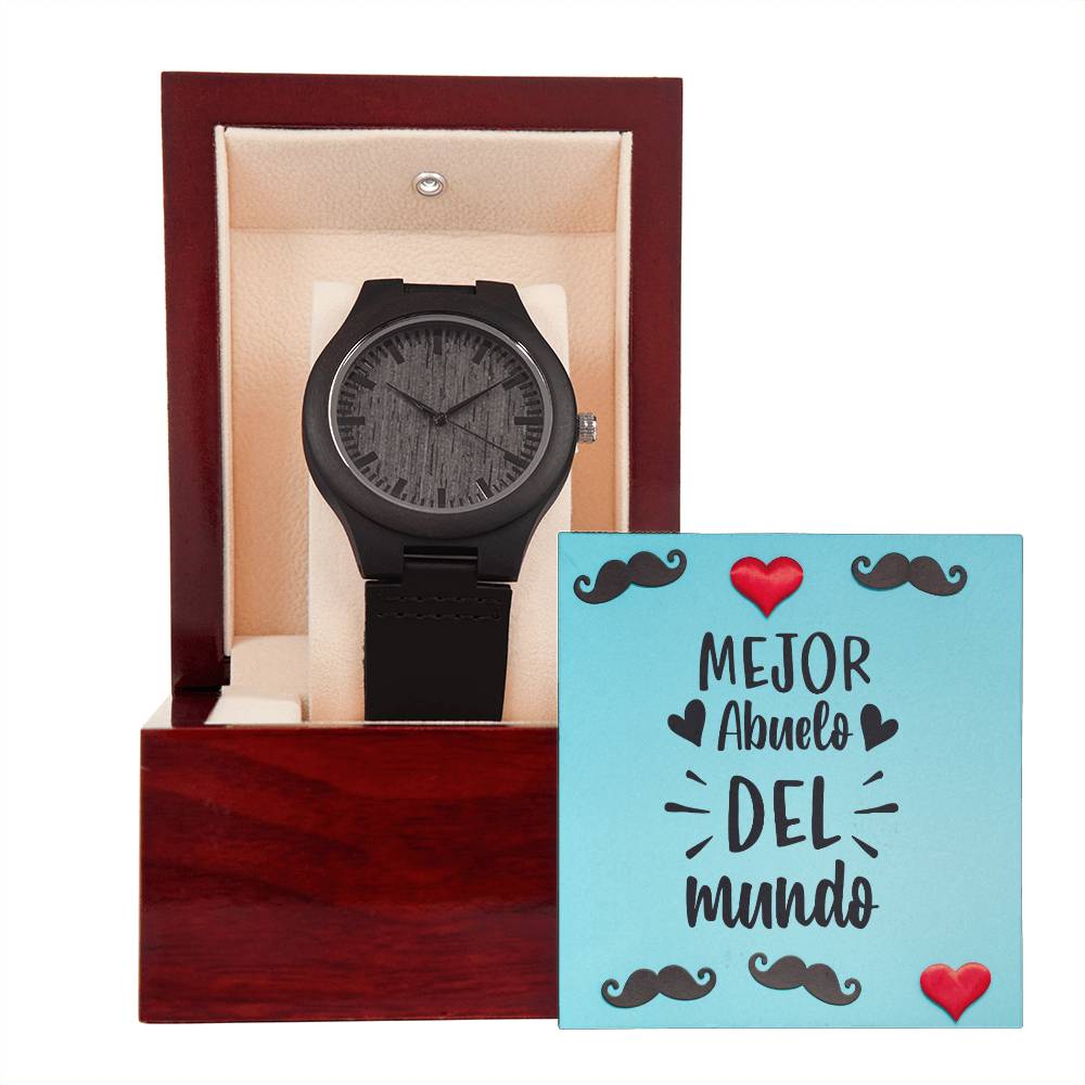 Mejor Abuelo del Mundo | Reloj de Madera
