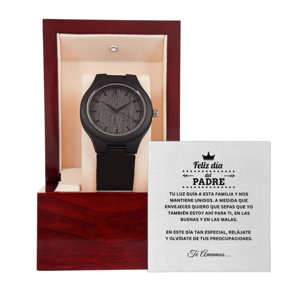 Feliz Día del Padre | Te Amamos | Reloj de Madera