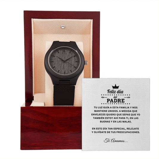 Feliz Día del Padre | Te Amamos | Reloj de Madera
