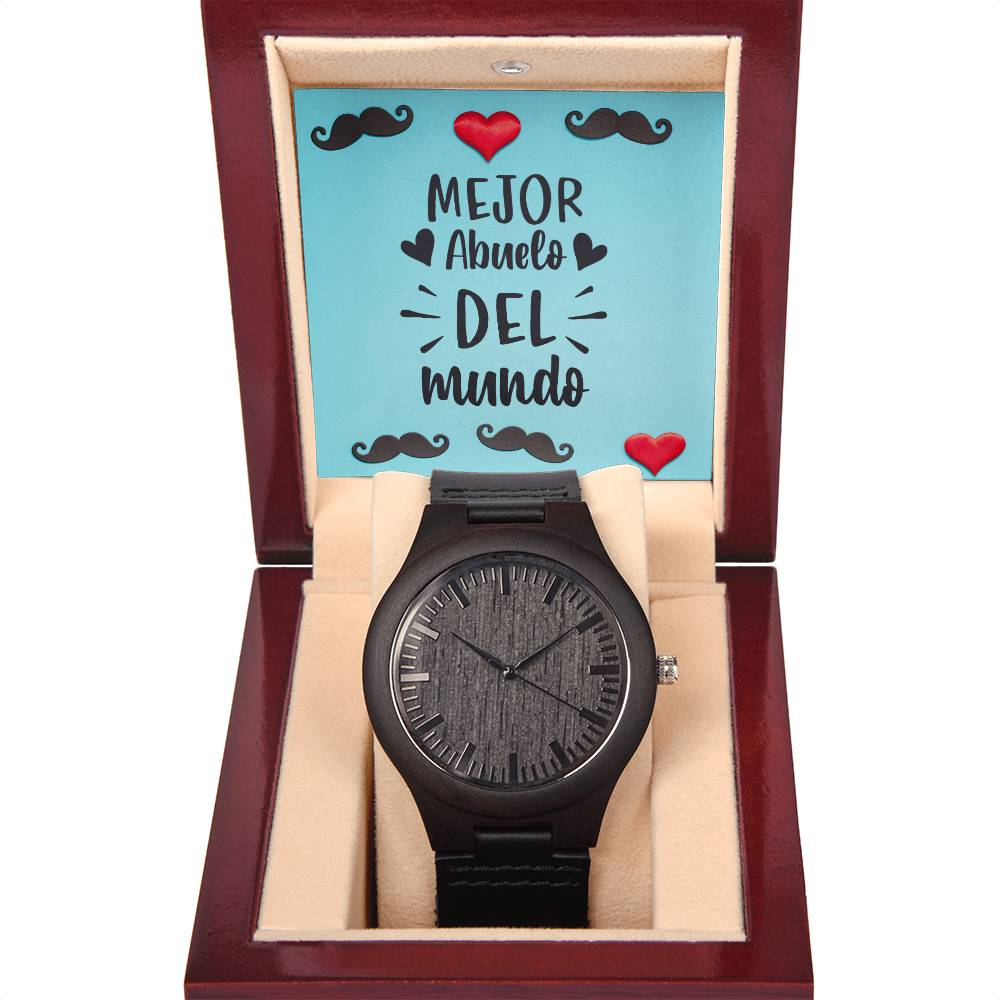 Mejor Abuelo del Mundo | Reloj de Madera