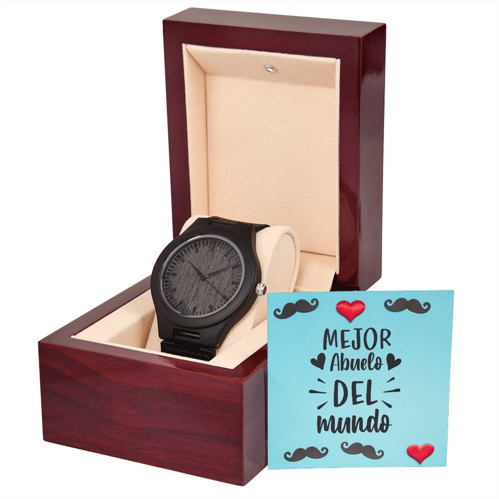 Mejor Abuelo del Mundo | Reloj de Madera