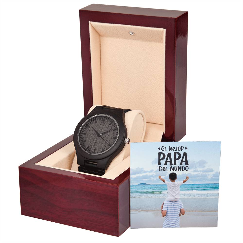 El Mejor Papá del Mundo | Reloj de Madera