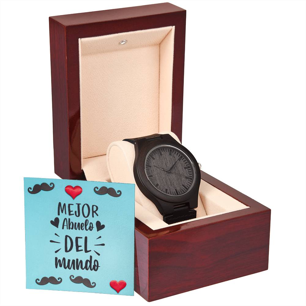 Mejor Abuelo del Mundo | Reloj de Madera