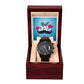 Best Dad | Happy Father's Day | Black Chronograph Watch