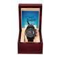 Feliz Día Papá | Te Amo | Black Chronograph Watch
