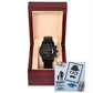 Happy Father's Day | Black Chronograph Watch