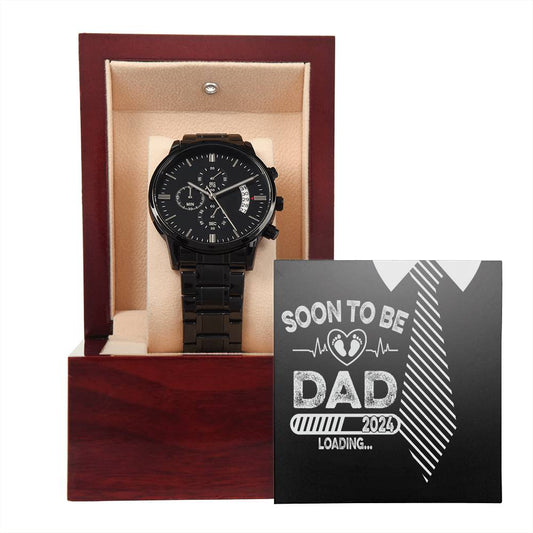 Soon to be Dad 2024 |  Black Chronograph Watch