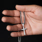 To My Bonus Dad | Cuban Chain with Artisan Cross Necklace